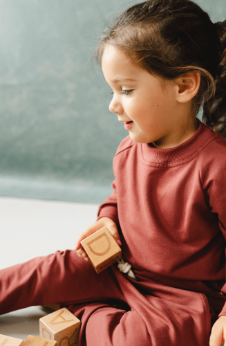 Bluza bawełniana dresowa czekoladowa