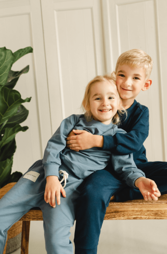 Długie spodnie dresowe jeansowe