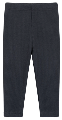 Legginsy prążkowane antracytowe