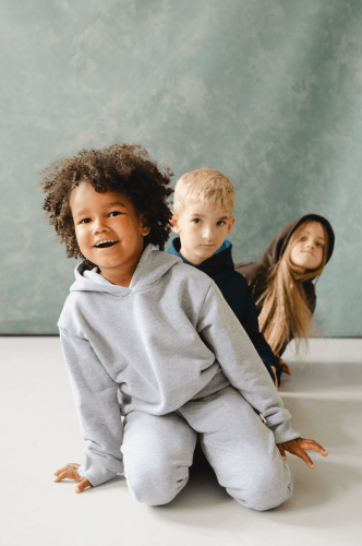 Długie spodnie dresowe szare gruba bawełna