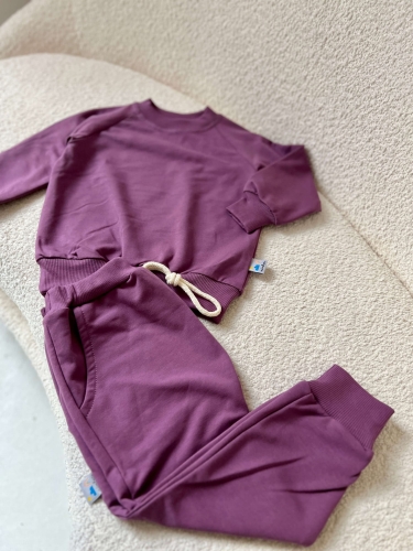 Długie spodnie fioletowe