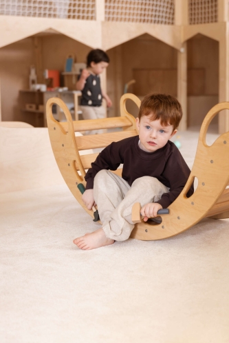 Bluza bawełniana dresowa brązowa